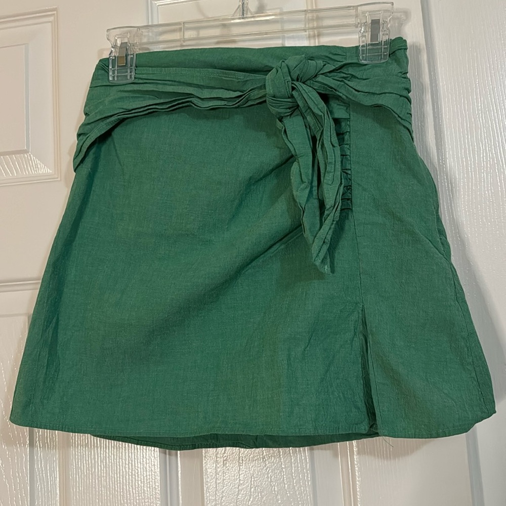 Zara Green Mini Skirt